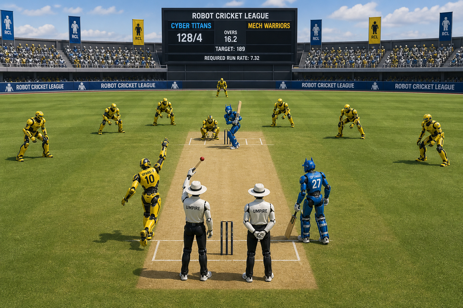 Selective assurance on two OpenAI Playground outputs. The tennis image satisfies its visible-scene contract and should be left unchanged. The wide cricket image responds impressively to a demanding prompt but fails global player cardinality, umpire placement, and ball-source…